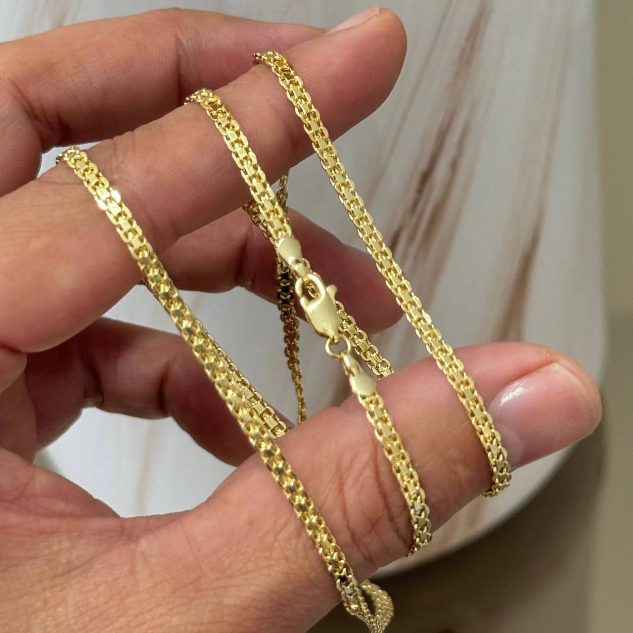 CADENA TEJIDO CHINO 3MM 60CM ID: 4091