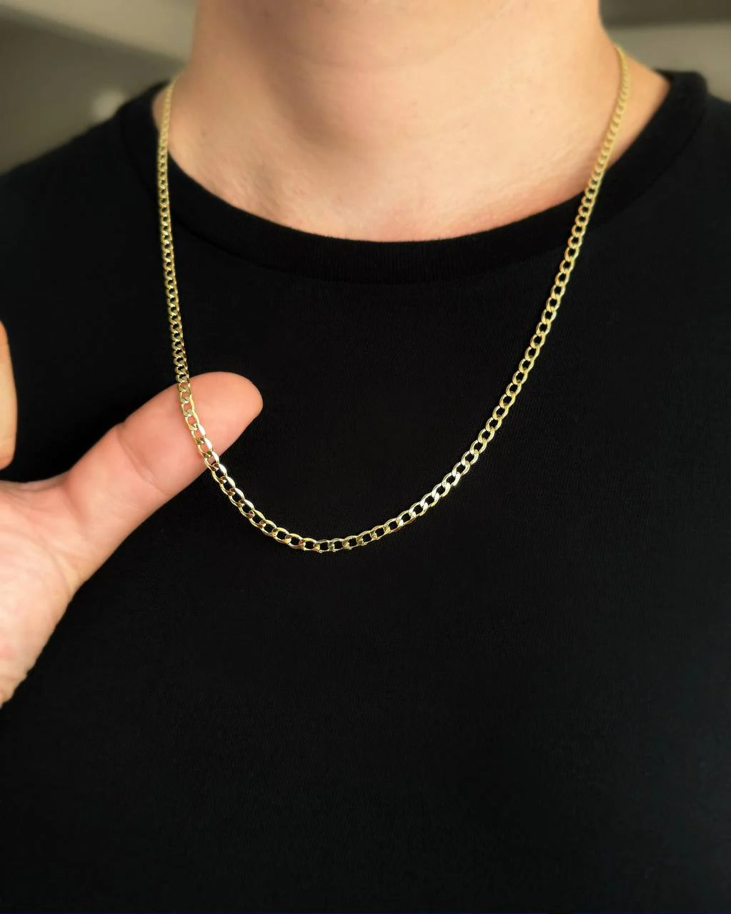 CADENA CUBANA PLANA 3.5MM 60 CM ID: 4412