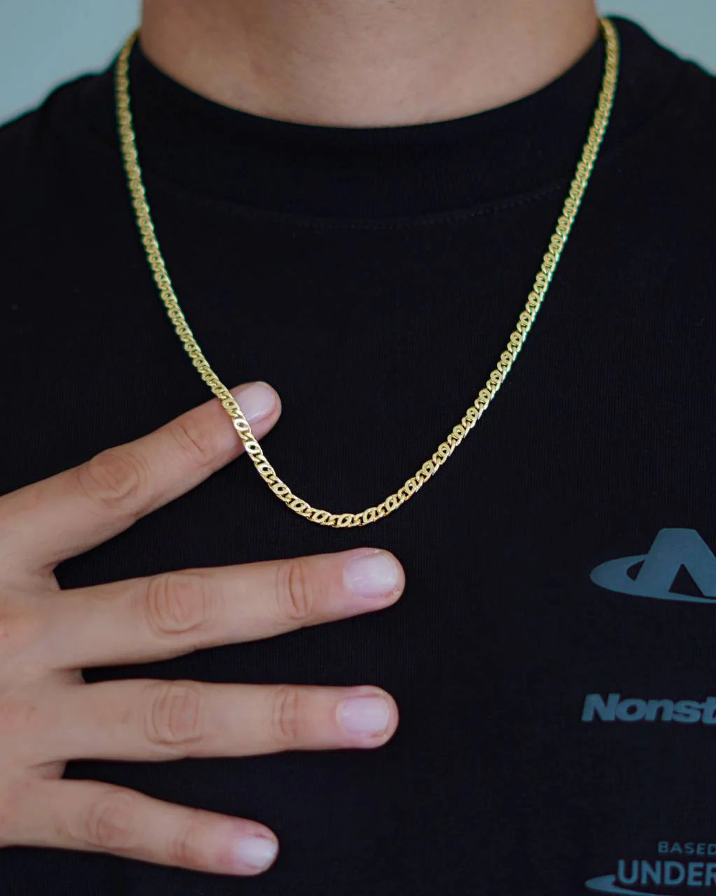 CADENA TEJIDO EN 8 3MM 60CM ID: 4452