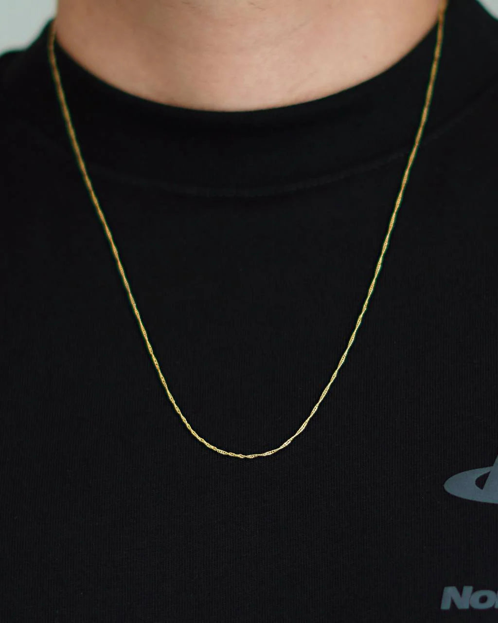 CADENA TEJIDO SINGAPUR 1MM 60CM ID: 4457