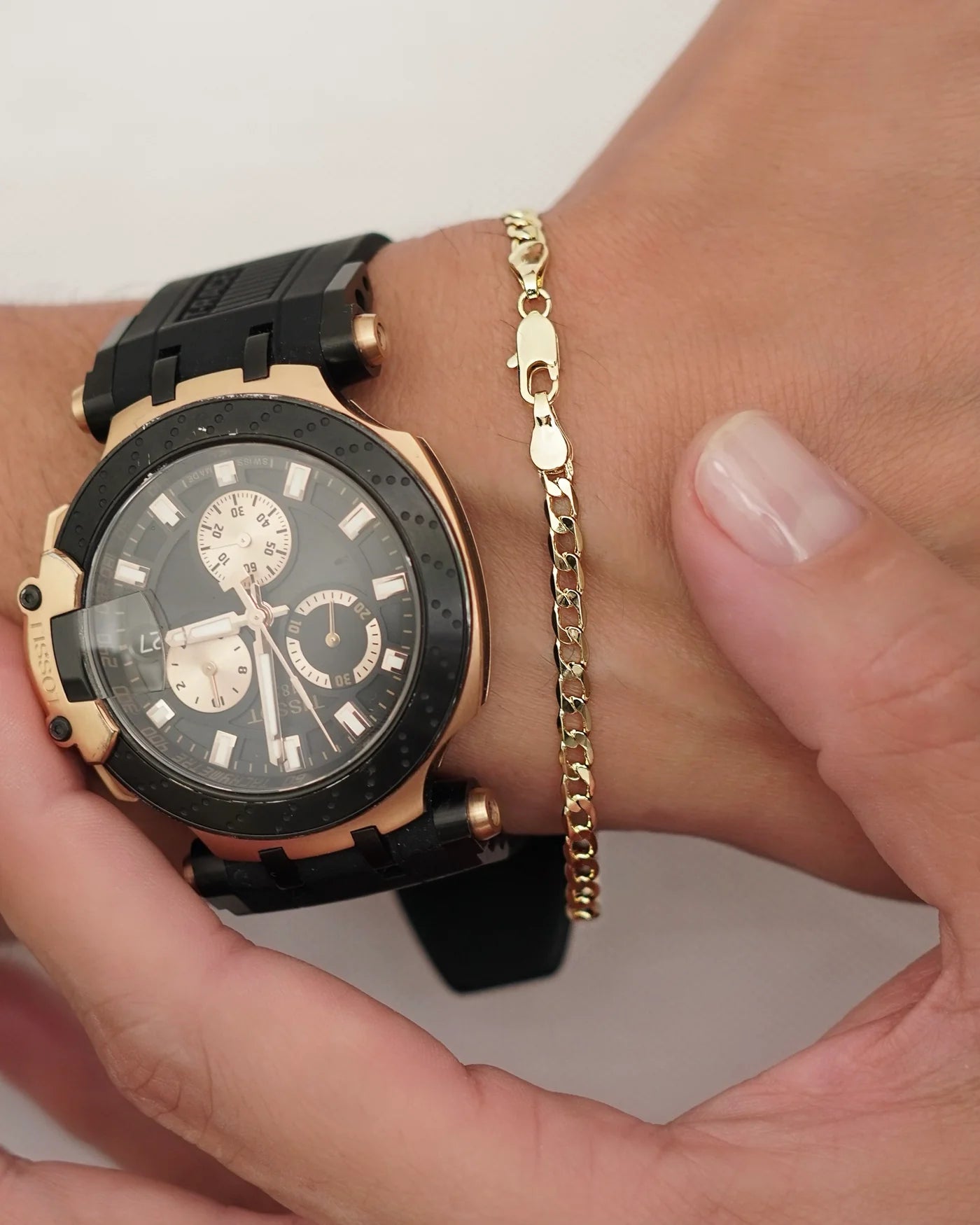 PULSERA CUBANA 4MM 19CM ID: 4734