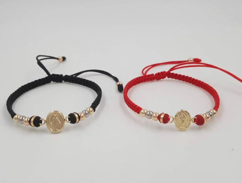 BRAZALETE TEJIDO B4MM DIJE VIRGEN ID: 1225