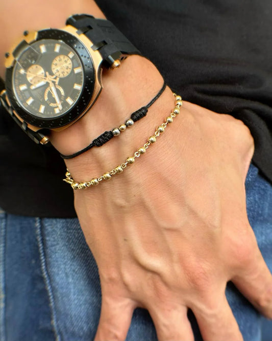 BRAZALETE B4MM DORADA EN SISTEMA DE AGARRE ID: 1447