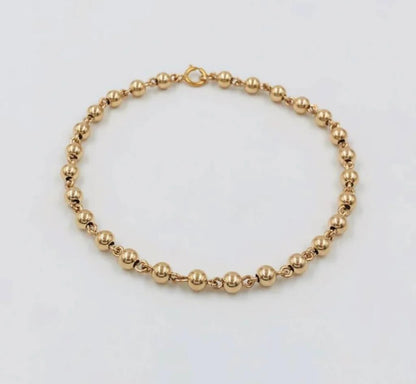 BRAZALETE B4MM DORADA EN SISTEMA DE AGARRE ID: 1447