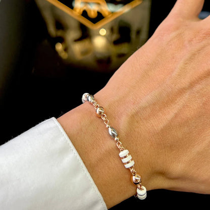 PULSERA ARTESANAL OVALO ROSE DE 20CM ID: 2036312