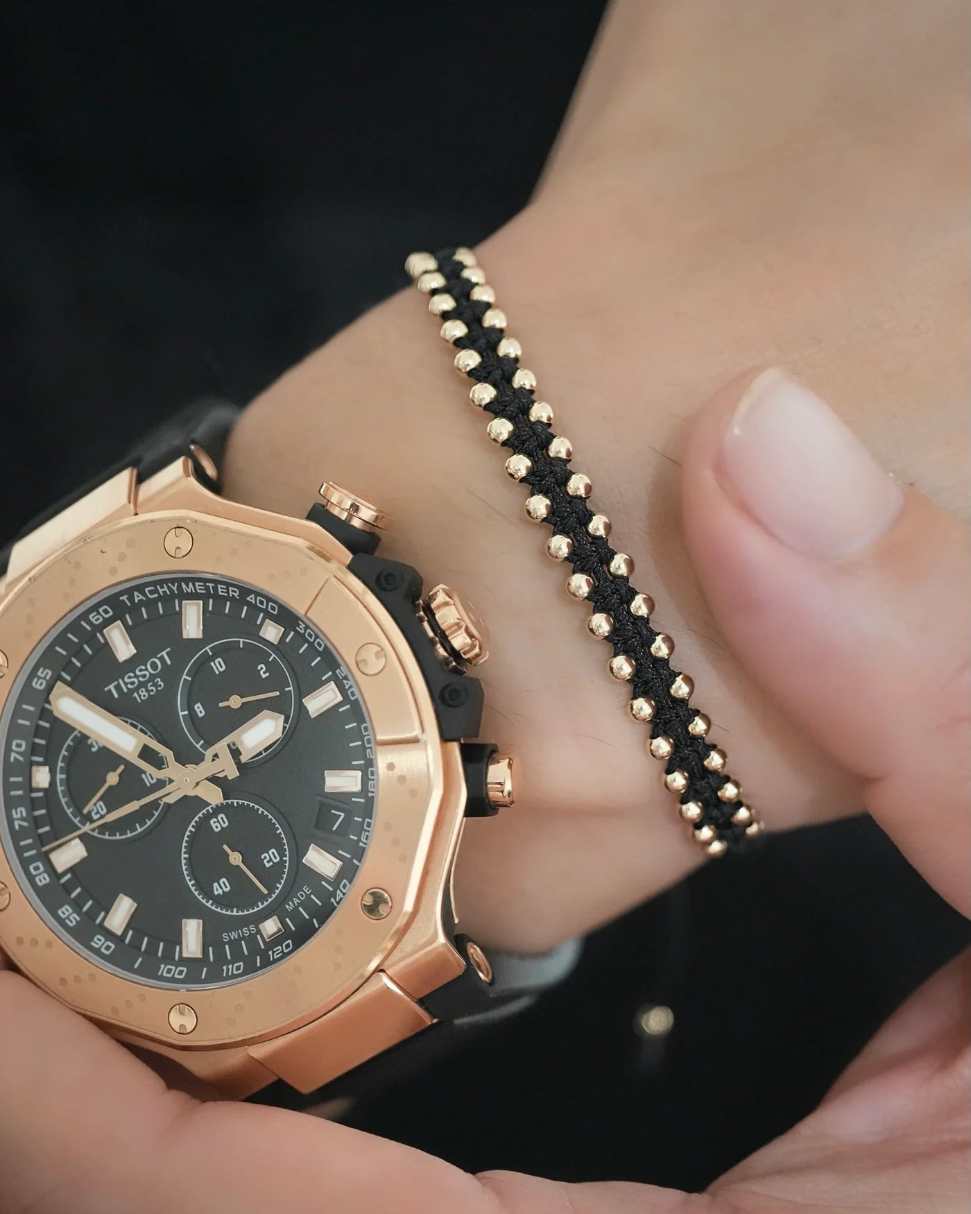 BRAZALETE B2.5M DOBLE CARRIL TEJIDA ID: 2061