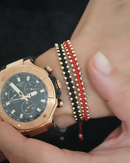 BRAZALETE B2.5M DOBLE CARRIL TEJIDA ID: 2061