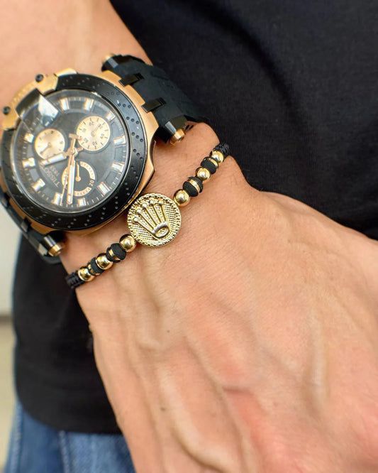 BRAZALETE DIJE ROLEX TEJIDA B5MM ID: 3626