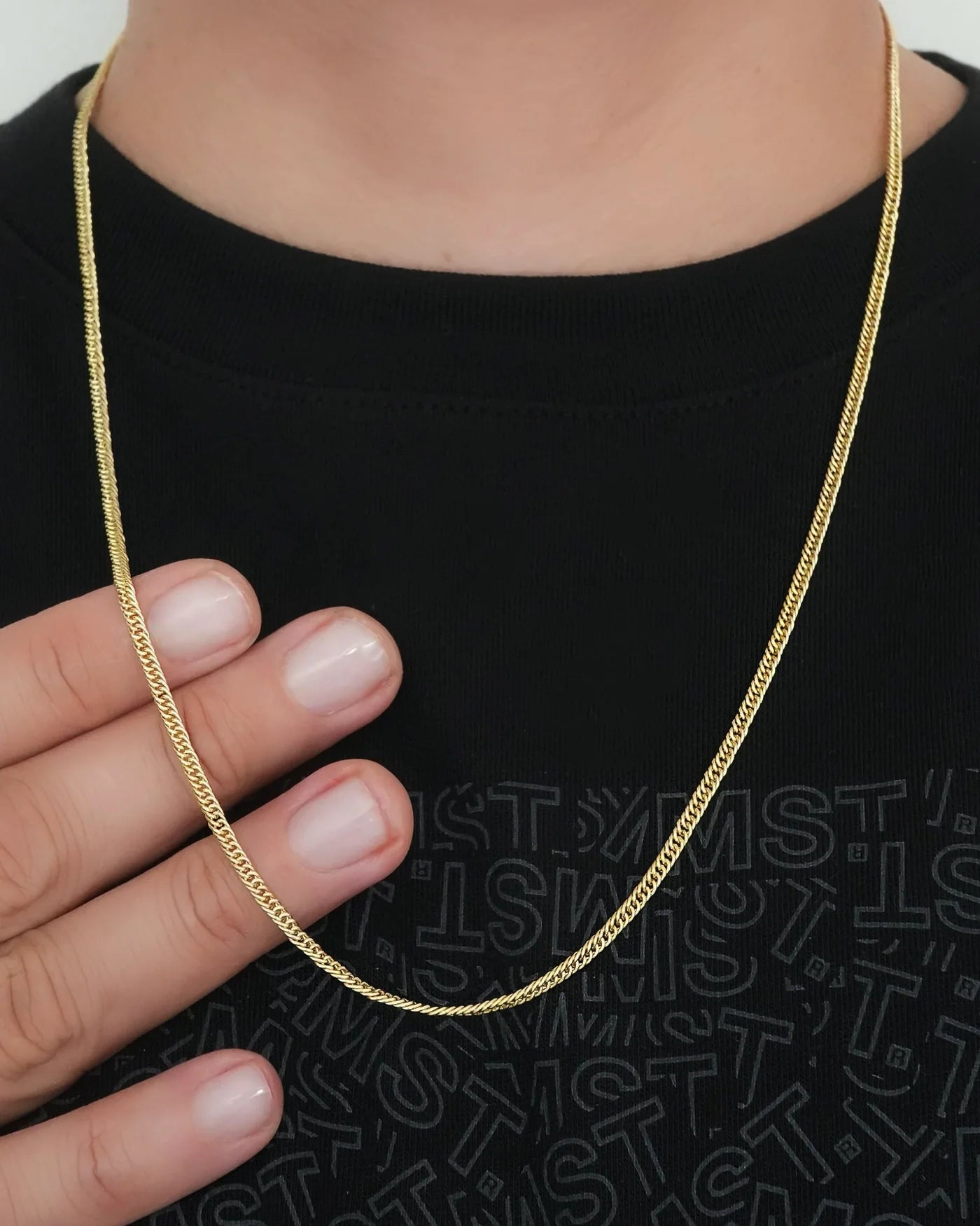 CADENA CUBANA CONTINUA 2MM 60CM ID: 4095