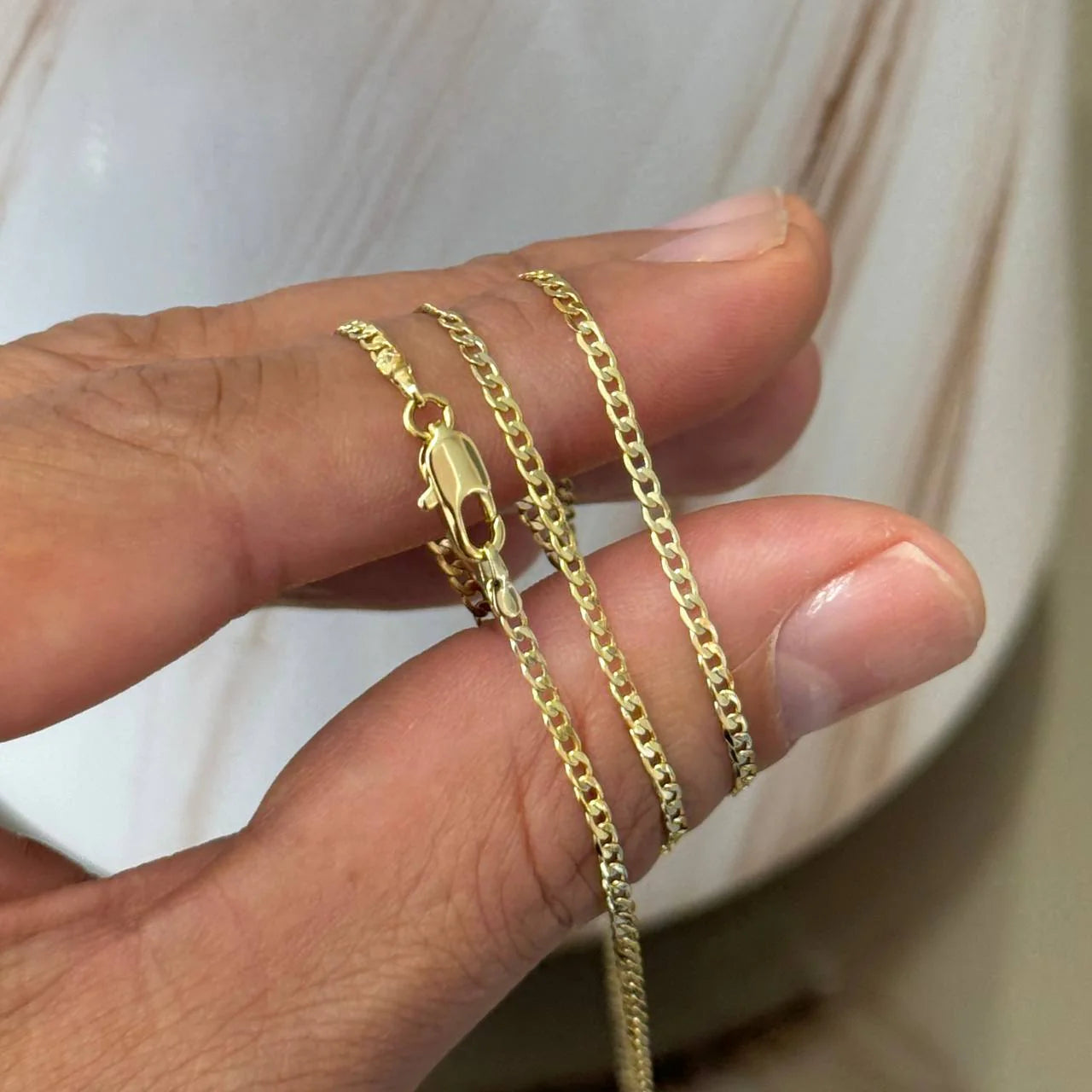 CADENA CUBANA PLANA 2MM 60CM ID: 4099