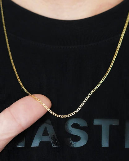 CADENA CUBANA PLANA 2MM 60CM ID: 4099