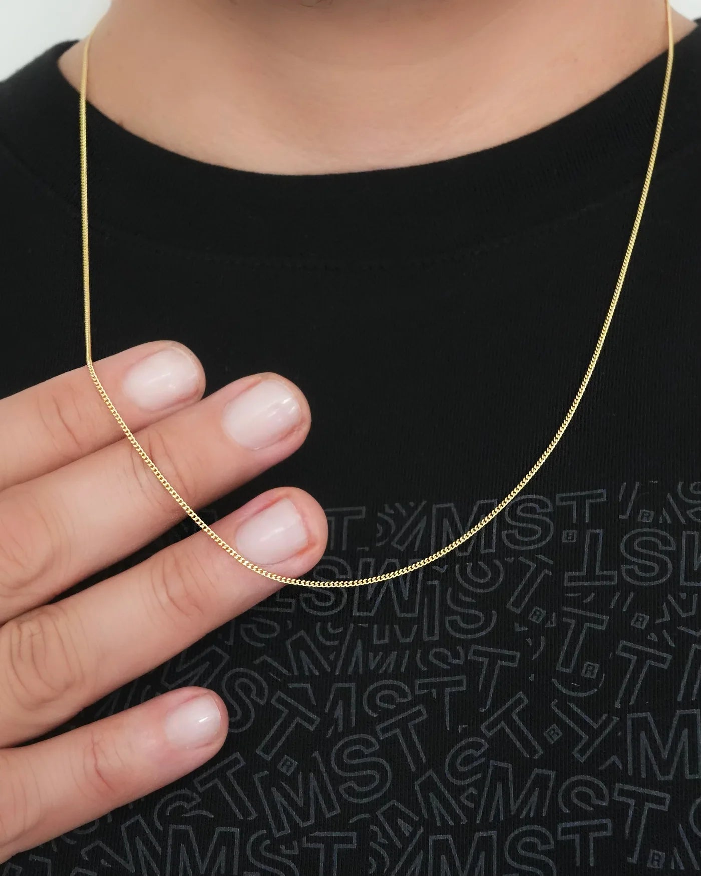 CADENA CUBANA 1MM 60CM ID: 4102