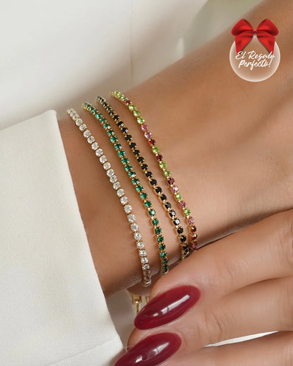 PULSERA TENIS 3MM 17CM + 2CM ID: 4347