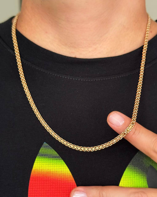 CADENAS TEJIDO CHINO 4MM 60CM ROSADO ID: 4363