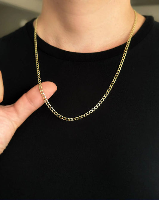 CADENA CUBANA PLANA 3.5MM 60 CM ID: 4412