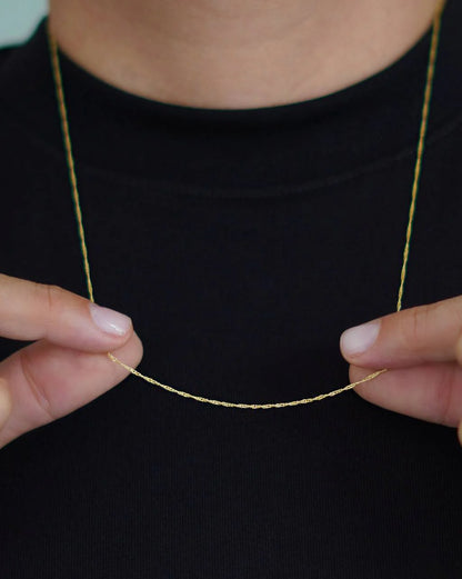 CADENA TEJIDO SINGAPUR 1MM 60CM ID: 4457