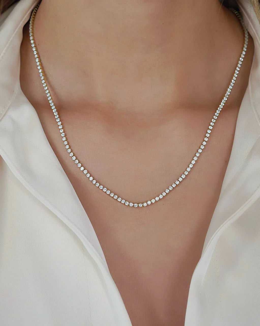 CADENA TENIS CRISTAL 45CM ID: 4539