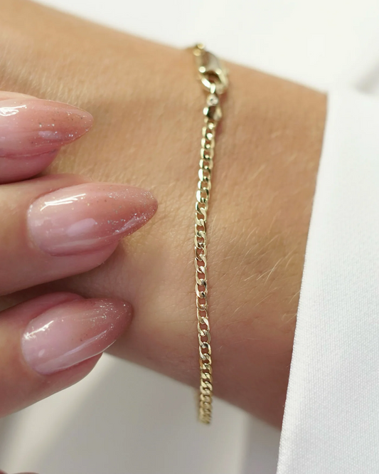 PULSERA CUBANA 2MM 17CM ID: 4735