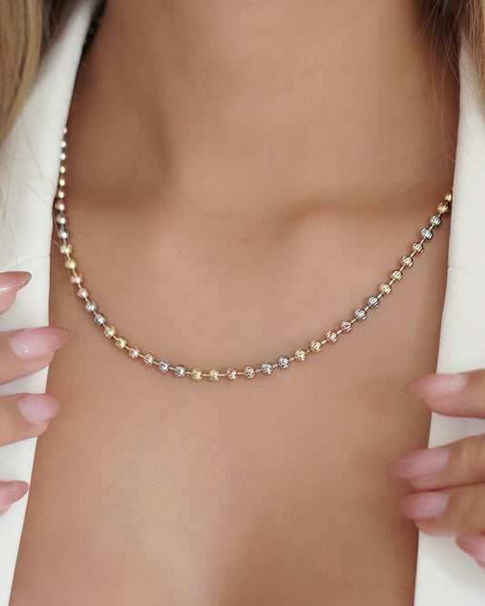 CADENA MILITAR FACETADA 3MM 50CM ID: 4811