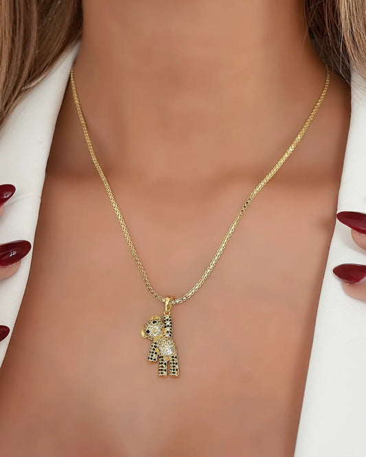 DIJE OSITO CRISTAL NEGRO ID: 5047