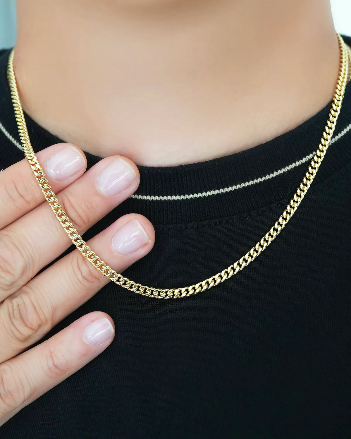 CADENA TEJIDO CUBANO 3MM 50CM ID: 5088