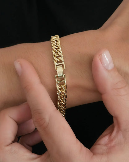 PULSERA CUBANA CONTINUA 6MM 19CM ID: 5170