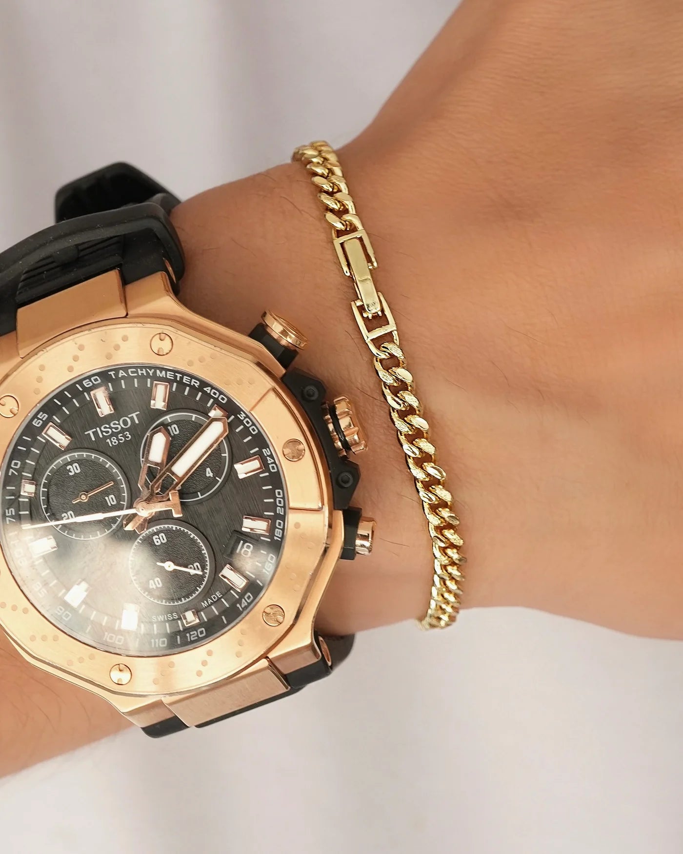 PULSERA CUBANA FORJADA 18CM 4MM ID: 5246