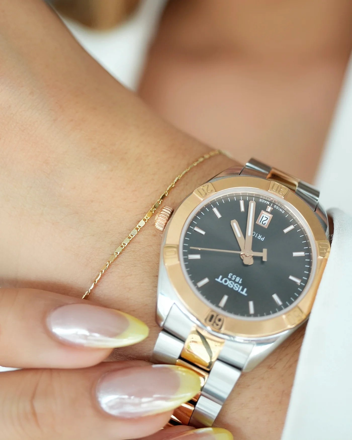 PULSERA ESCALERA ENTRELAZADA 2MM 18CM ID: 5363