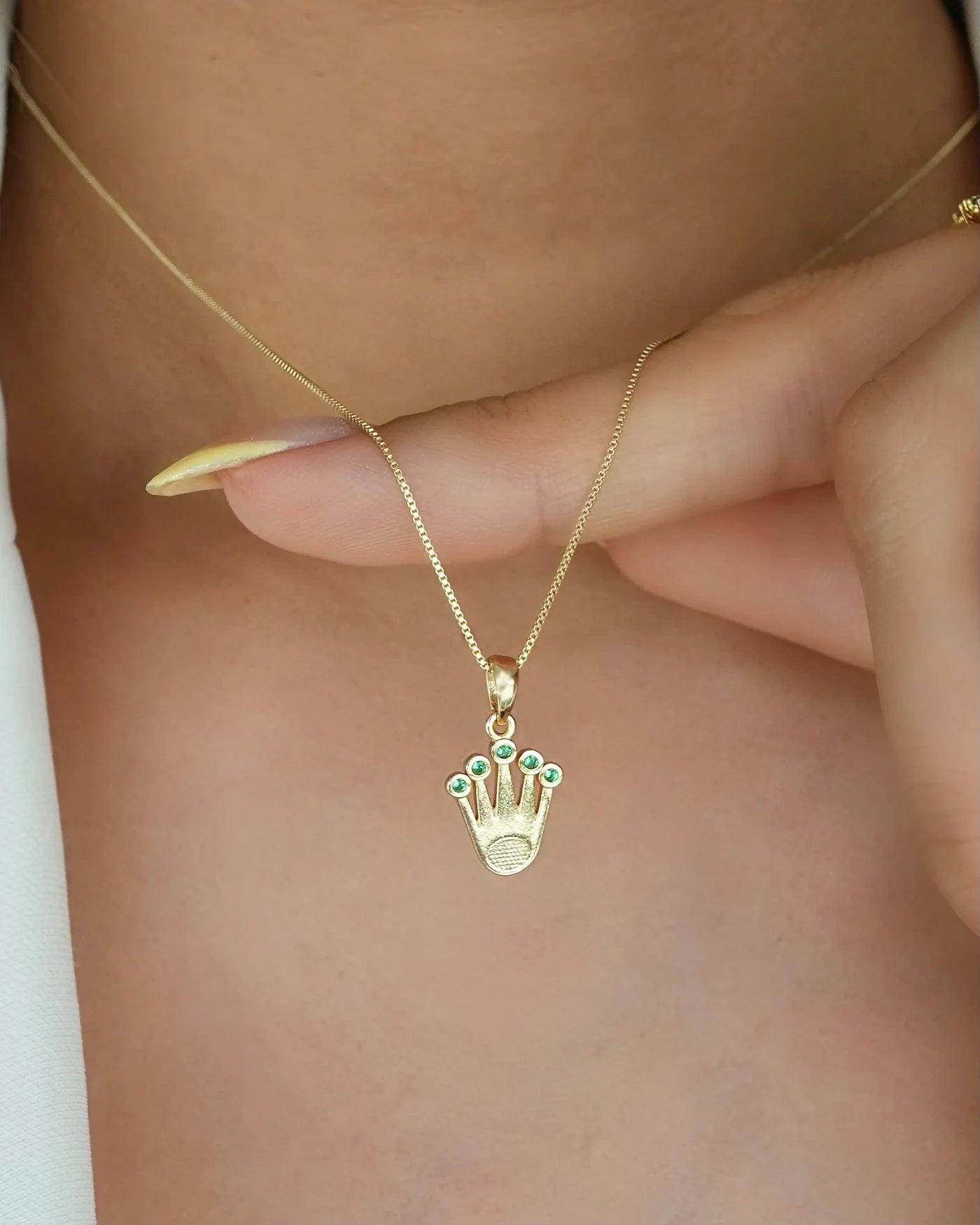 DIJE ROLEX VERDE ESMERALDA ID: 5372