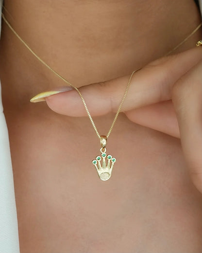 DIJE ROLEX VERDE ESMERALDA ID: 5372