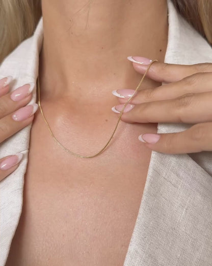 CADENA VENECIANA 1MM 45CM ID: 4305