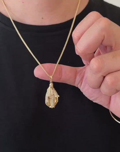 DIJE VIRGEN INMACULADA CRISTAL SWAROVSKI 3.5CM ID: 3836