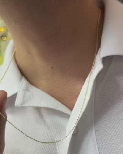 CADENA CUBANA 1MM 60CM ID: 4102