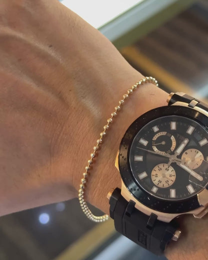 PULSERA MILITAR DIAMANTADA 2.5MM 22CM ID: 312P.22